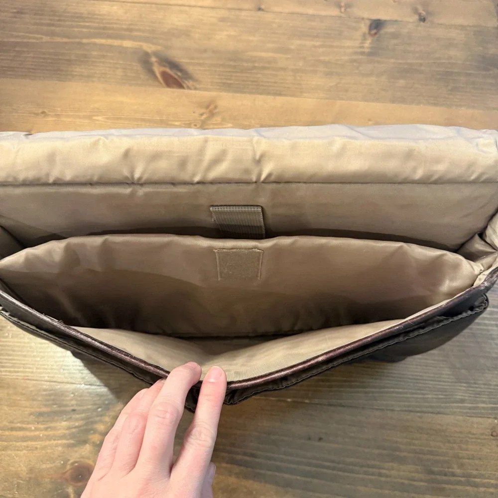 Solo Leather Satchel Laptop Commuter Briefcase Business Brown Messenger‎ Bag